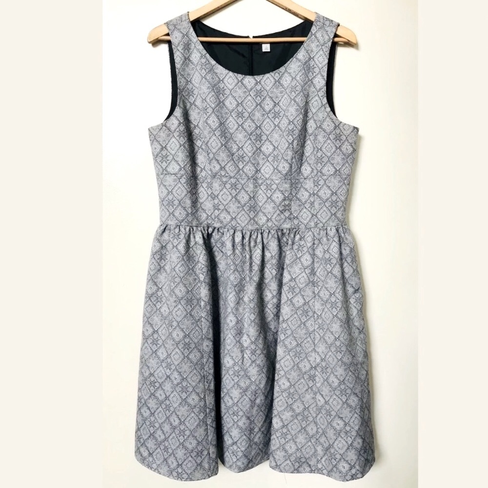 Halogen Gray Skater Dress
